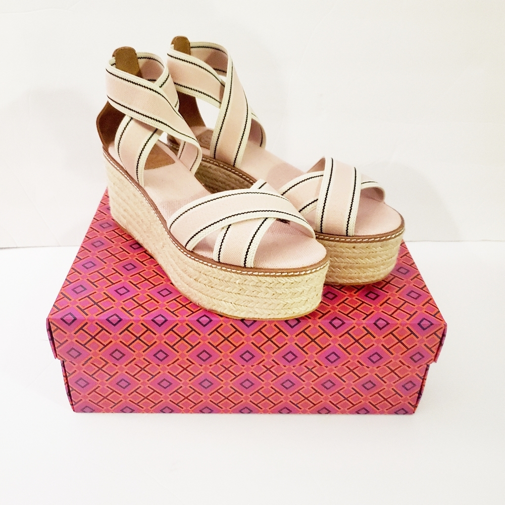 Tory Burch Frieda Espadrille WedgeSZ. 7 NIB